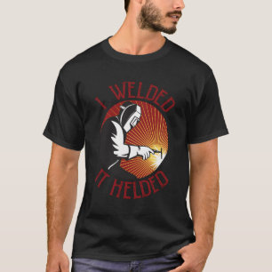 Camiseta Eu Soltei Ele Ajudava A Soldar Humor - Vermelho E 