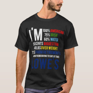Camiseta Eu sou 100 americano 70 irlandeses Engraçado Citaç