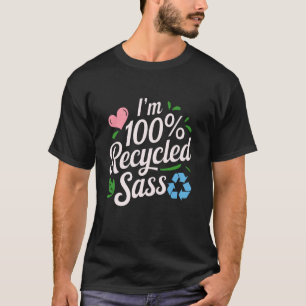 Camiseta Eu sou 100% Sass Eco Verde Reciclado