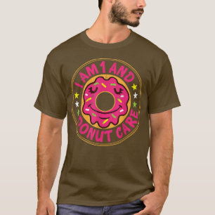 Camiseta Eu Sou 1 E Rosquinha Care Feliz primeiro aniversar