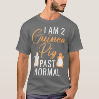 Camiseta Eu sou 2 Guiné Pig além do poro normal da Guiné Cu