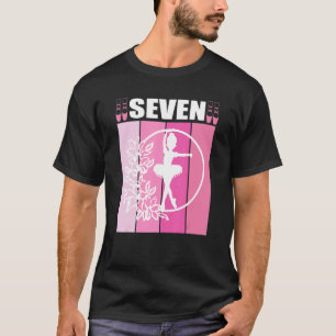 Camiseta Eu sou 7 de sete anos de bailarina balé