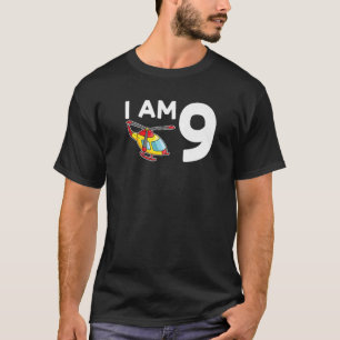 Camiseta Eu Sou 9 Avião Nono Aniversário do Avião