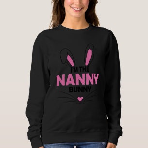 Camiseta Eu sou a babá Coelhinha Gráfica Fofo Páscoa Fofo