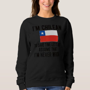 Camiseta Eu sou a bandeira chilena, as raízes chilenas