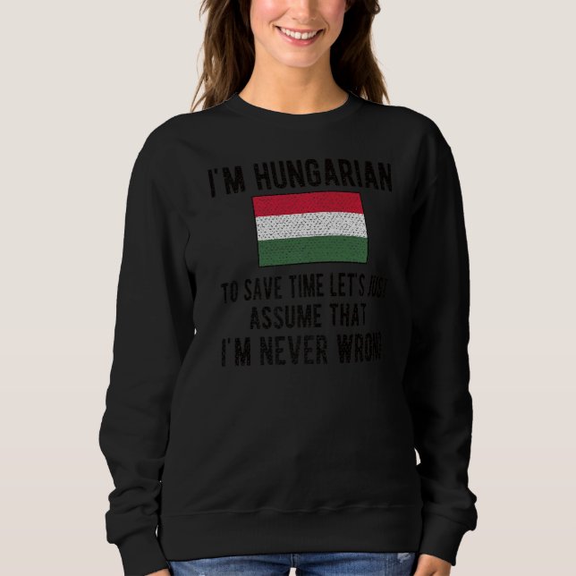 Camiseta Eu sou a bandeira húngara Raízes Húngaras (Frente)