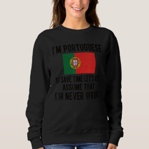 Camiseta Eu sou a bandeira portuguesa Raízes portuguesas