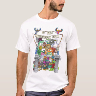 Camiseta EU SOU a BIBLIOTECA 101 - versão dos desenhos