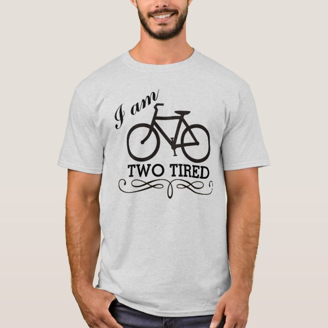 Camiseta Eu sou a bicicleta dois cansado (Frente)