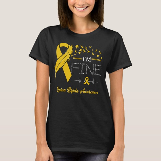 Camiseta Eu sou a boa Spina Bifida Consciência (Frente)
