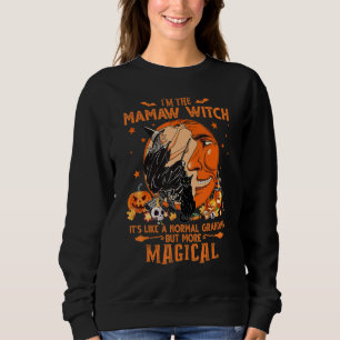 Camiseta Eu Sou a Bruxa Mamaw É Como Uma Avó Normal