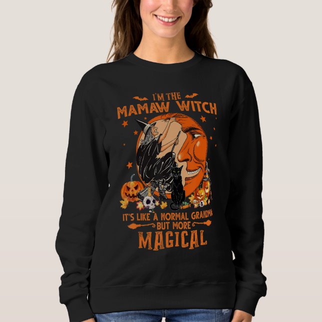 Camiseta Eu Sou a Bruxa Mamaw É Como Uma Avó Normal (Frente)
