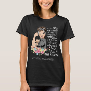 Camiseta Eu Sou A Consciência Da Asma Da Tempestade