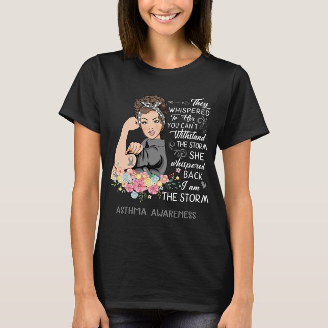 Camiseta Eu Sou A Consciência Da Asma Da Tempestade (Frente)