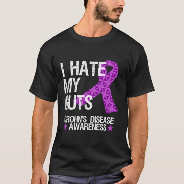 Camiseta Eu sou a consciência da doença de Crohns (Frente)