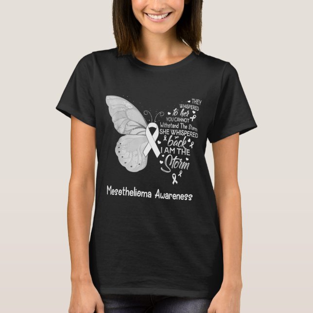 Camiseta Eu Sou A Consciência Da Tempestade Mesotelioma (Frente)