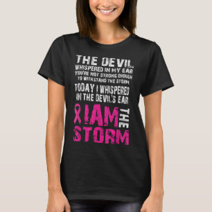 Camiseta Eu Sou A Consciência Do Cancer De Tempestade