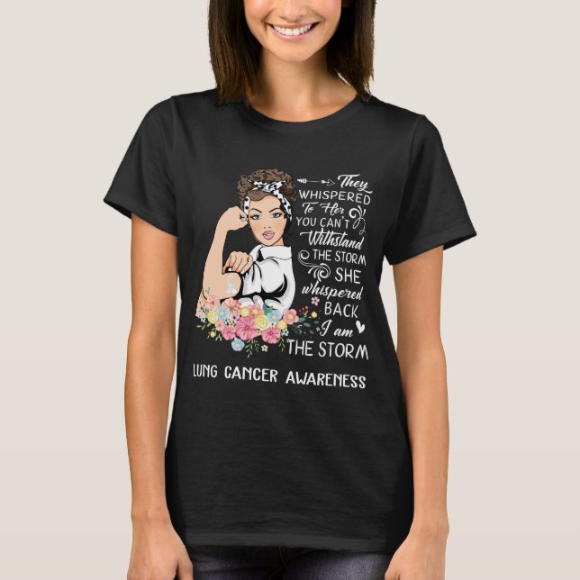 Camiseta Eu Sou A Consciência Do Cancer De Tempestade (Frente)