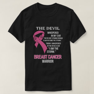 Camiseta Eu Sou A Consciência Do Cancer De Tempestade