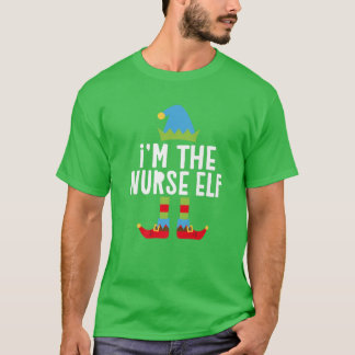 Camiseta Eu sou a enfermeira Elf a combinar com a fantasia 