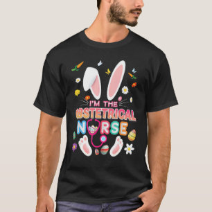 Camiseta Eu sou a enfermeira obstétrica Enfermeira Coelhinh