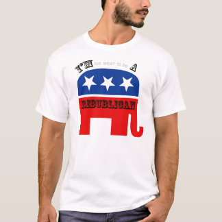 Camiseta Eu sou (a esperto a ser) um republicano
