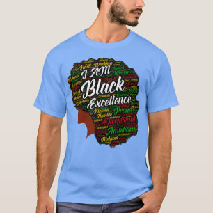Camiseta Eu Sou A Excelência Negra Afro-Me Com Palavras