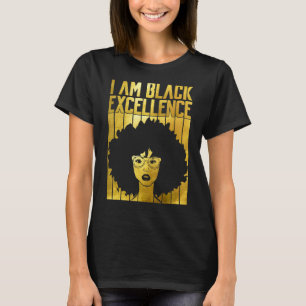 Camiseta Eu Sou A Excelência Negra Afro Rainha Negra Melani
