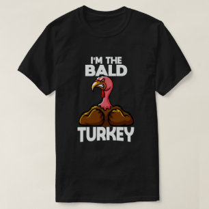 Camiseta Eu sou a família Bald Turkey - Ação de Graças