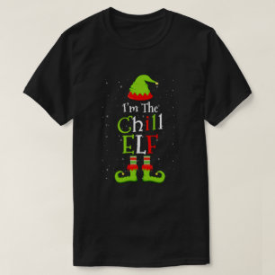 Camiseta Eu sou a família Chill Elf de Natal Engraçado