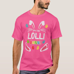 Camiseta Eu sou a família da Páscoa Engraçada Lolli Bunny