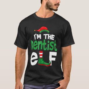 Camiseta Eu Sou A Família De Natal Dentista Elf Correspond
