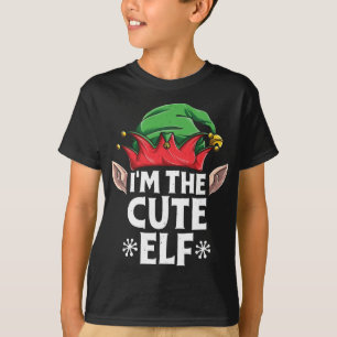 Camiseta Eu sou a família de Natal do Elfo Bonita a combina