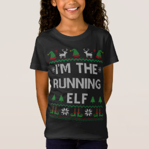 Camiseta Eu sou a família do Elf da Corrida a combinar com