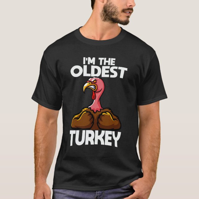 Camiseta Eu sou a família mais antiga da Turquia no Dia de  (Frente)