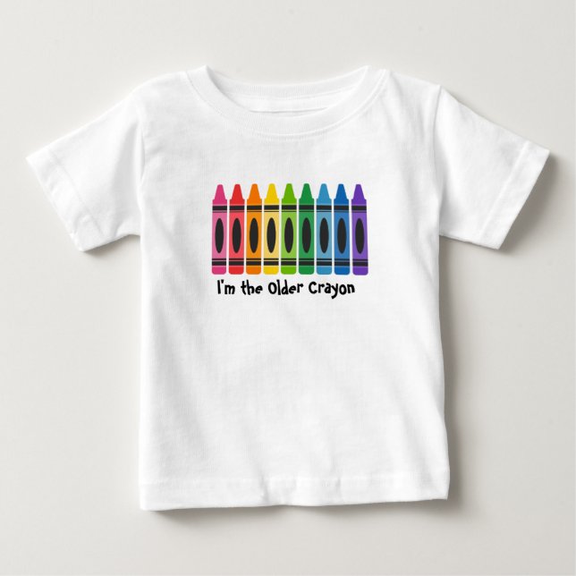 Camiseta Eu sou a família mais velha do Crayon Kids 'T-Shir (Frente)