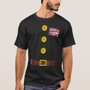 Camiseta Eu sou a fantasia de Elf da Família Feliz para a C