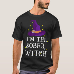 Camiseta Eu sou a fantasia de Halloween da bruxa Sober desi