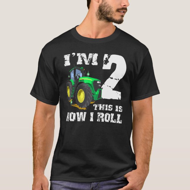 Camiseta Eu sou a Fazenda da Festa de Trator de Barnyard (Frente)