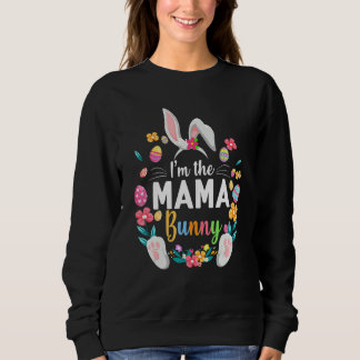 Camiseta Eu sou a festa de Páscoa 1 da família Mama Bunny M