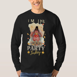 Camiseta Eu sou a festa Feliz Família de Dia de Ação de Gra