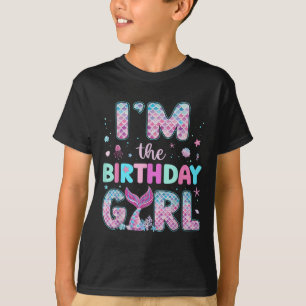 Camiseta Eu Sou A Garota De Aniversário, Família Sereia De