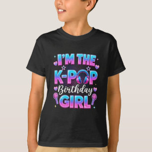 Camiseta Eu Sou A Garota do Aniversário do K-Pop Amantes de