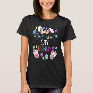 Camiseta Eu sou a Gay Coelhinha da Páscoa da Família Corres