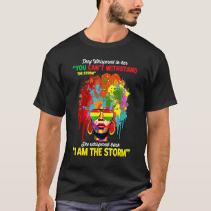 Camiseta Eu Sou A Grafite De Tempestade Afro A Mulher Negra