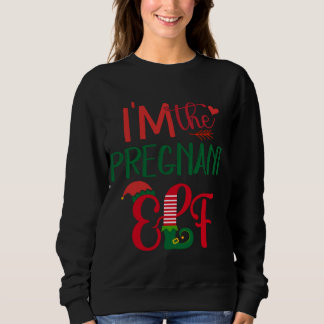 Camiseta Eu sou a Grávida Elf Matching Family Feia Christma