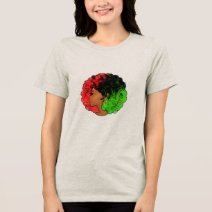 Camiseta Eu sou a história negra bandeira pan-africana sobr