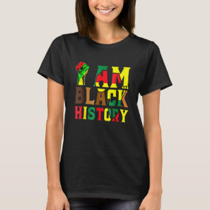 Camiseta Eu Sou a História Negra Engraçada Orgulho Africano