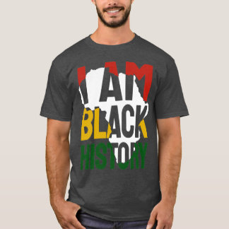 Camiseta Eu sou a História Negra História Negra Mês