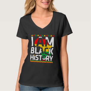 Camiseta Eu sou a História Negra, História Negra Mês e Orgu